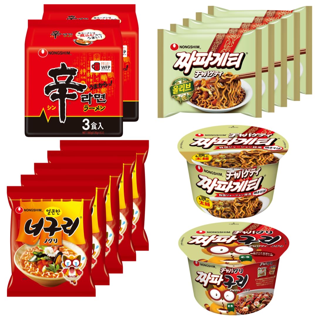 Amazon.co.jp: The Nongshim セット 農心の定番ラーメン ☆辛